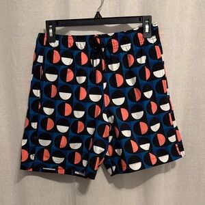 Express Men's Swim Trunks in Navy, Coral & White